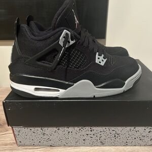 Jordan 4 black canvas size 6.5 boys